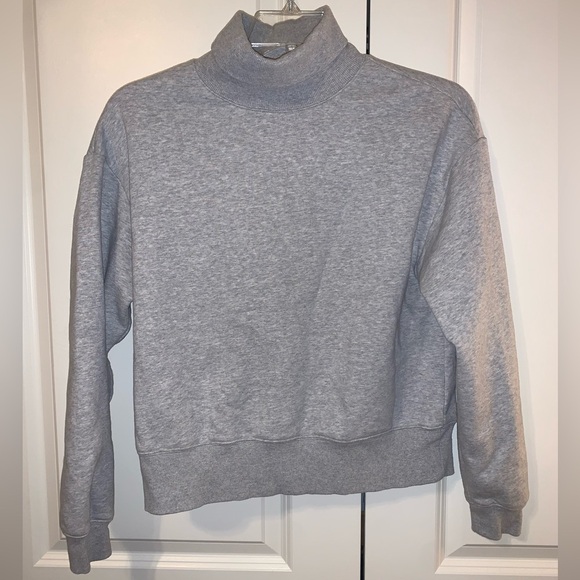 Gray Calia Turtleneck Sweatshirt - Picture 1 of 4